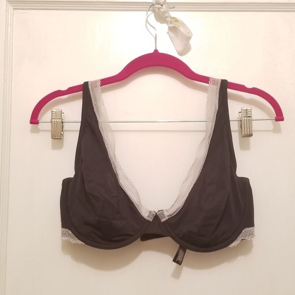 Victoria's Secret Unlined Demi Bra Sheer Black